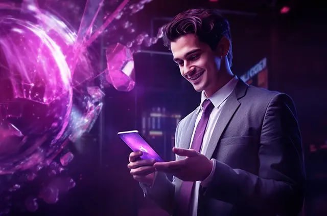 Live blackjack table interface on boss88 login mobile app showing dealer and betting controls